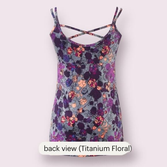 REI CO-OP Sariska Print Bra Top Tank Tunic Purple Orange Gray Women's Size 8 M - Picture 2 of 11